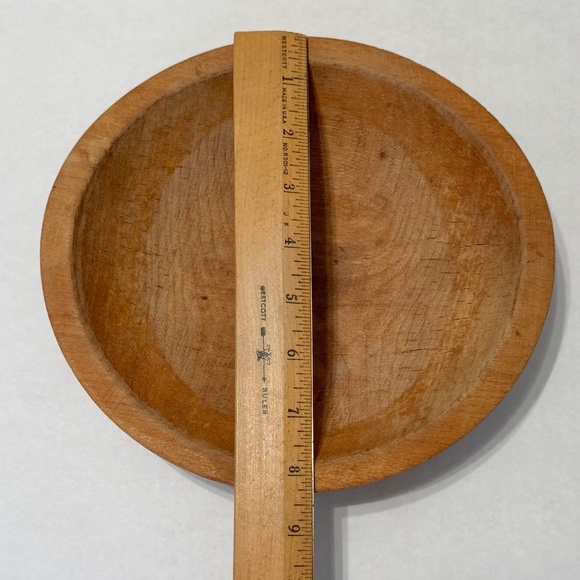 Munising Wooden Oval Bread Bowl-Vintage-Primitive-Farmhouse- - Picture 5 of 8